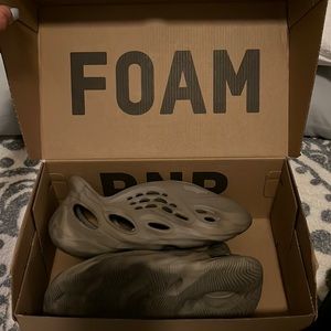 Yeezy Foam Runners in Olive Green/Brown Camouflage